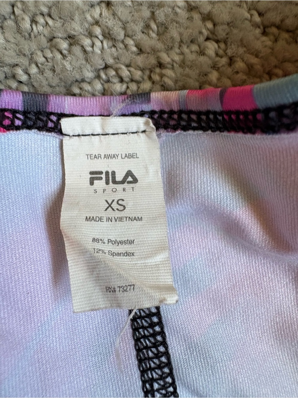 Fila Pink Multi Racerback Tank Top - Picture 2 of 3